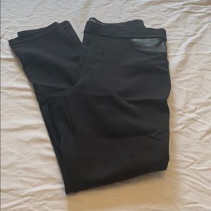 Black stretch pants
